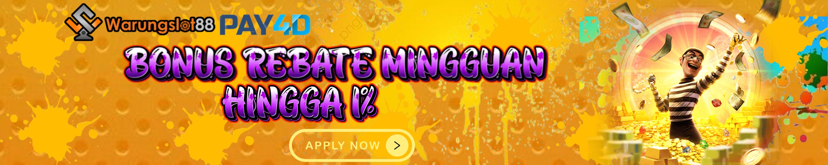 BONUS REBATE MINGGUAN 1% HANYA DI WARUNGSLOT88
